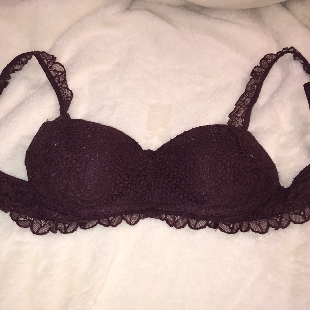 Aerie burgundy bra